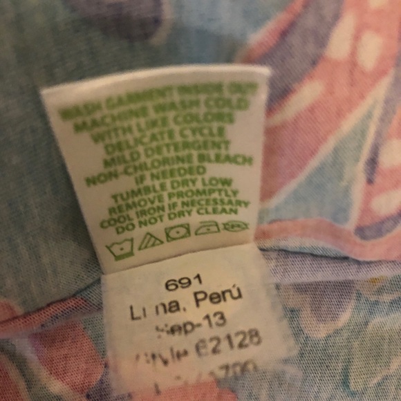 Sz M Lilly Pulitzer Sippin and Trippin Stefani Dress Floral Swim Coverup - Picture 13 of 13